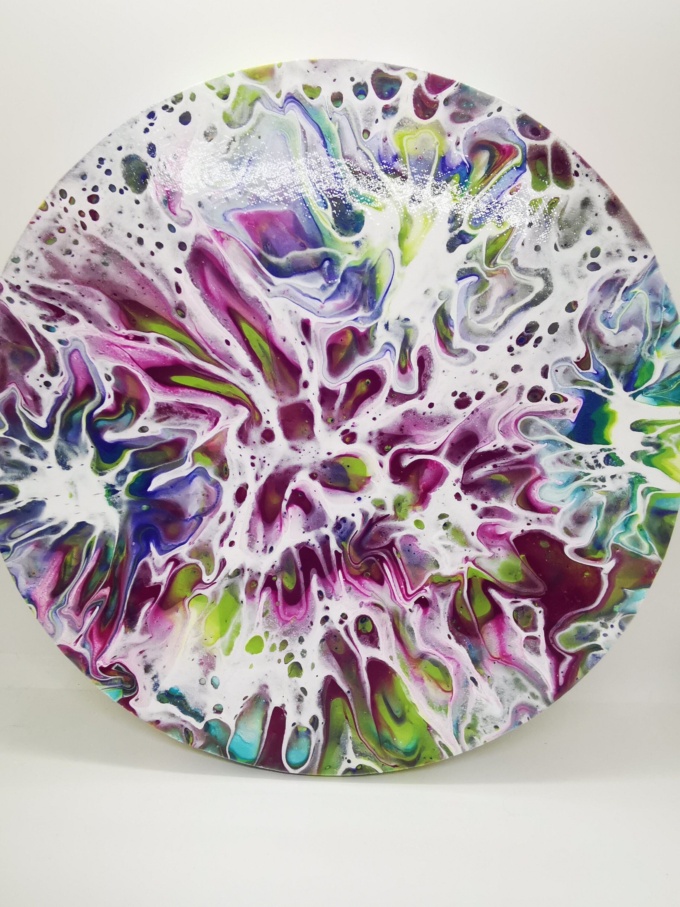 Acrylic Pictures Pouring Sheleeart Bloom Abstract Painting Fluid Art