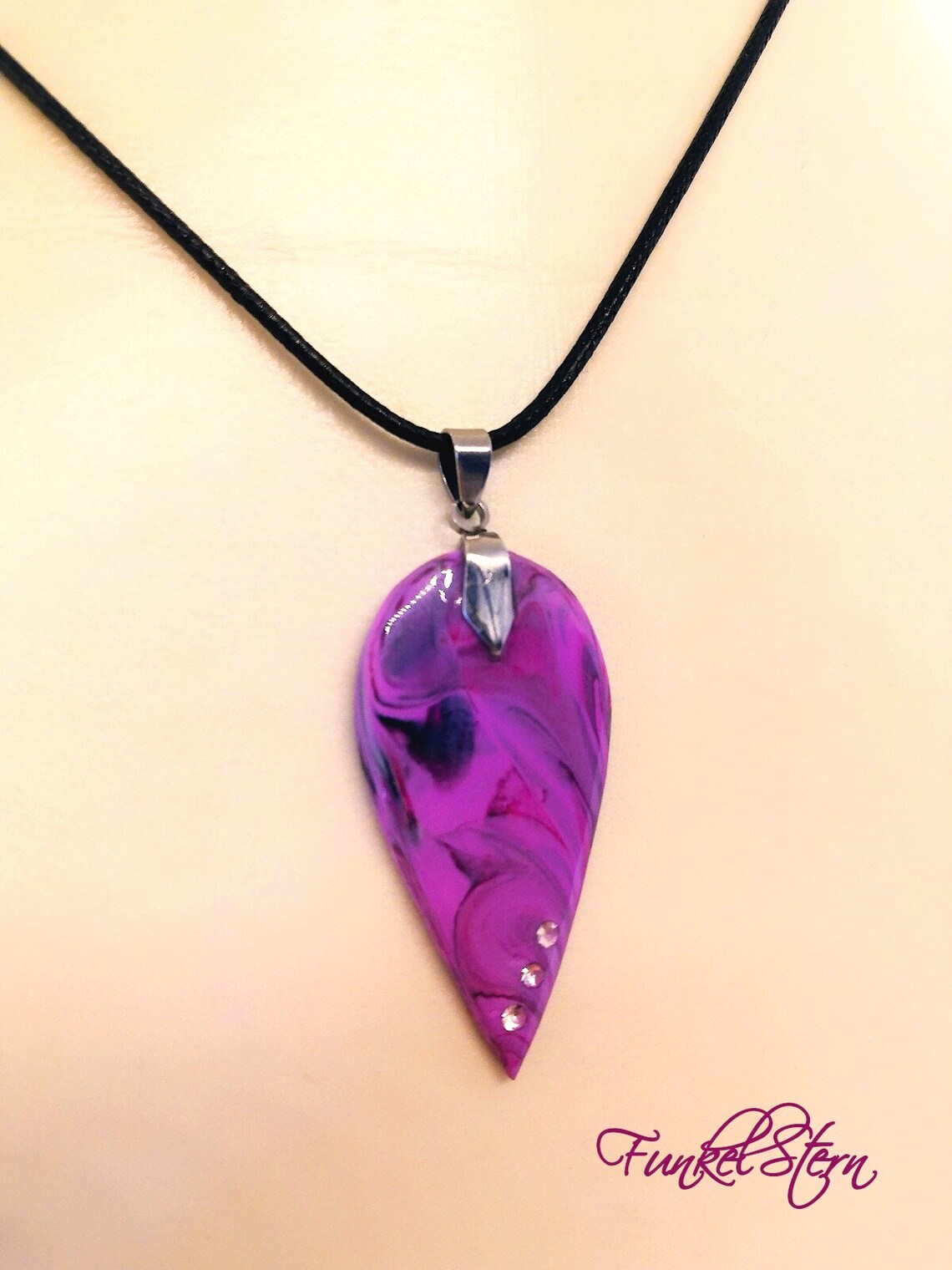 Collier pendentif diamants Toi et Moi