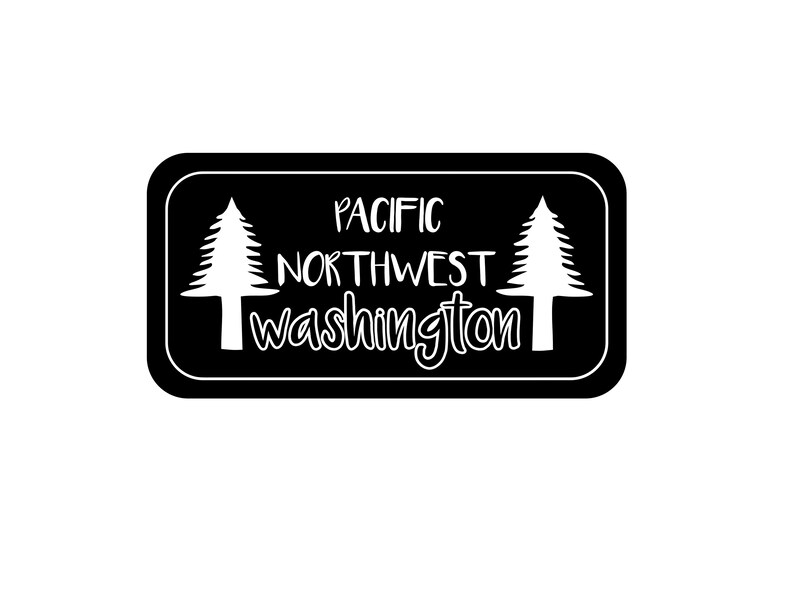 PNW Washington State Vinyl Decal car truck bumper sticker