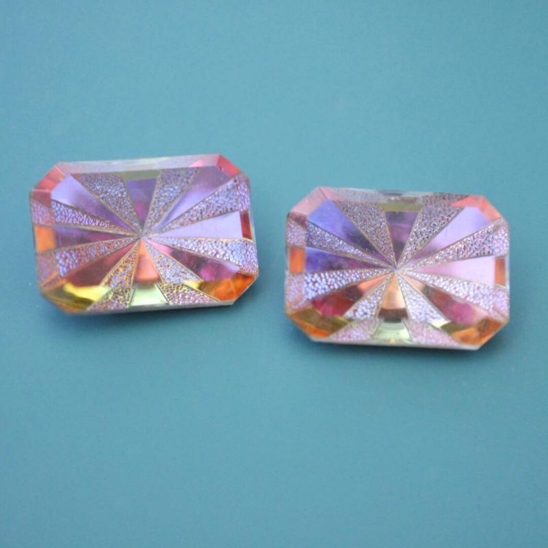 18x13mm Volcano Starburst Octagon Rhinestones, Czech Glass Stones ...
