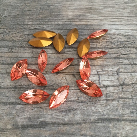 4200 opción de color 1 Swarovski ® cristal pedrería Navette 10 x 5mm Art