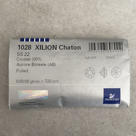 36 Swarovski ss22 TOPAZ Pointback Xilion Crystal Chaton 1028 Foiled 22ss 4mm