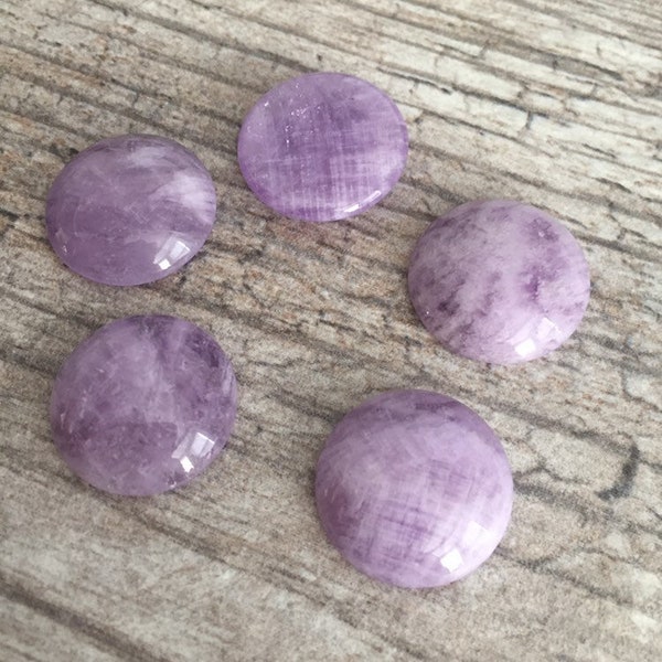 Cape Amethyst 18mm round genuine natural cabochons, 1 piece, DIY jewelry making supplies, SP-039