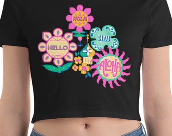 Small World Flowers Fan Art: DIY Iron On Transfer (Digital Download)