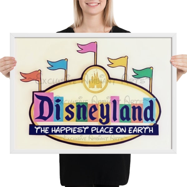 Colorful Disneyland Birthday Party Banner Retro Entrance Sign | Fan Art | DIY Print | INSTANT DOWNLOAD | Sticker | Decal | Clip Art | Card |