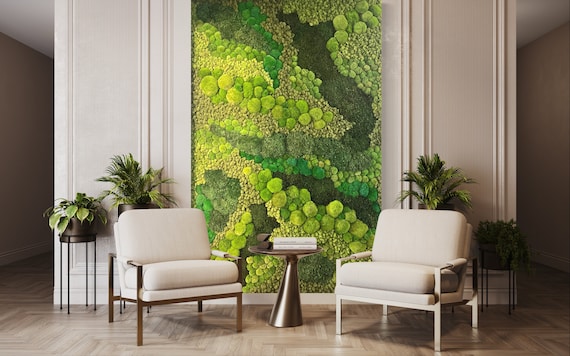 Moss Art, Real Preserved Moss Wall Art, Moss Home Decor, Real Moss