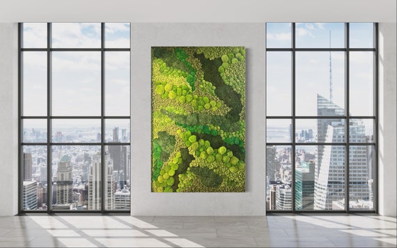 Living Wall Moss Tile Green 15 x 23