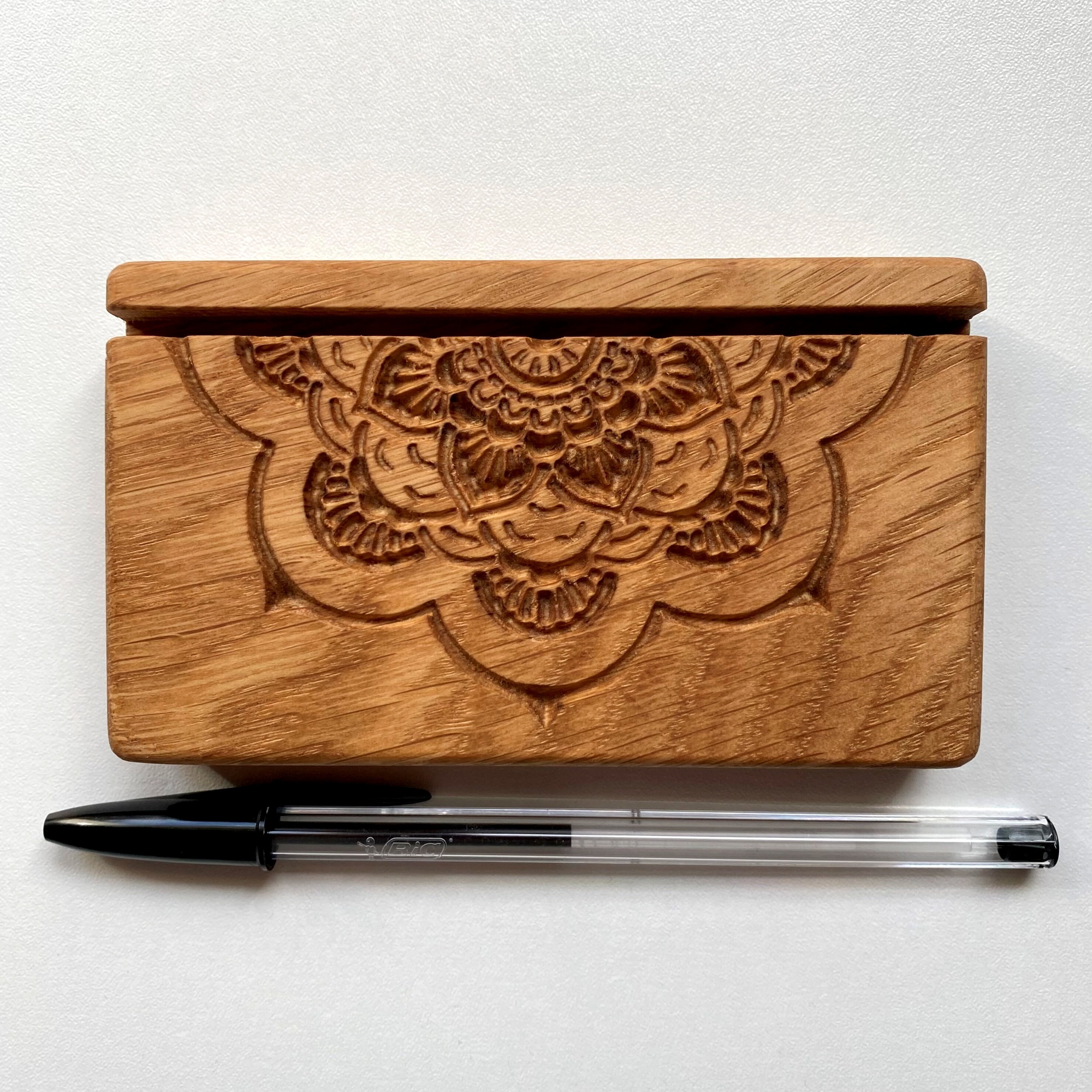 Tür Orakelkarte aus Holz mit Mandala-Mustergravur Tarot ...