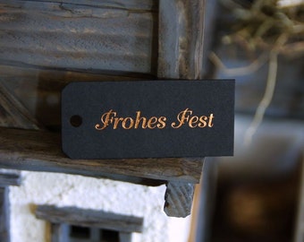 Geschenkanhänger Set Frohes Fest