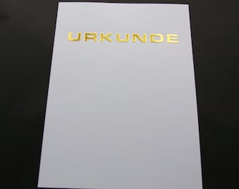 Urkunde Gold