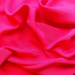 Crepe Mongol 150 x 90 cm cyclamen 200g/m² heavy silk fabric Crepe