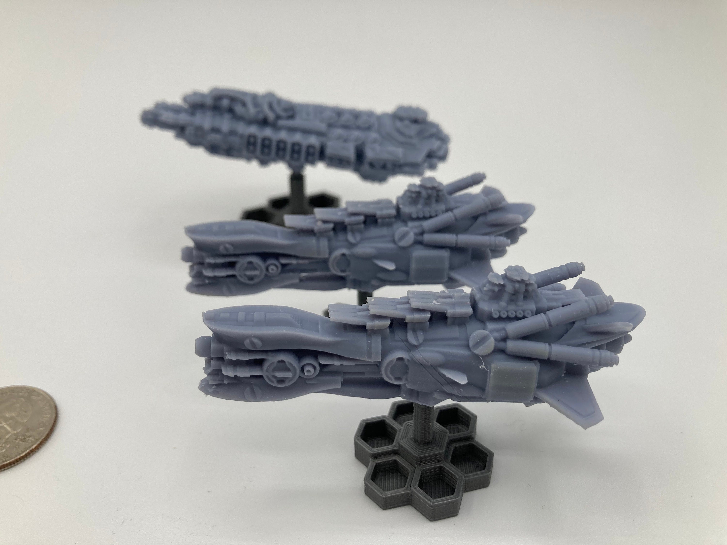 Space Battleship Yamato Variant, Miniature Spaceship, 3D Space Battleship Yamato Variant, Miniature Spaceship, 3D