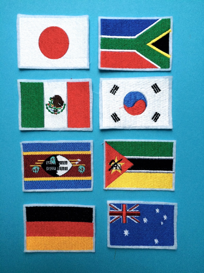 Flags embroidered patches/applications image 2