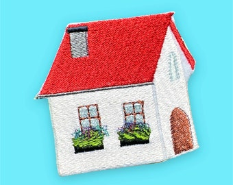 Kleines Haus (Stickapplikation)