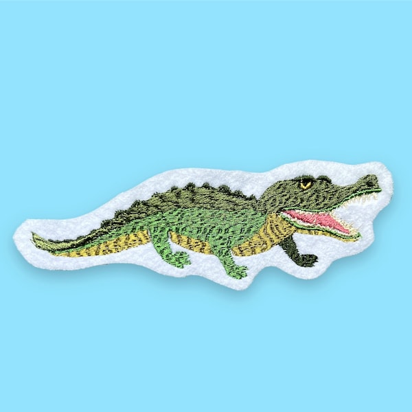 Krokodil, Alligator (Stickapplikation)