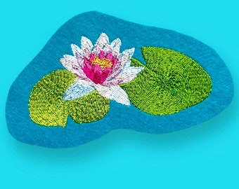 Water Lily (Embroidery Appliqué)