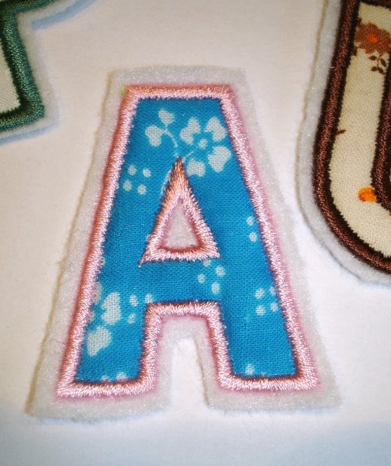 Colorful letters or numbers applique image 2