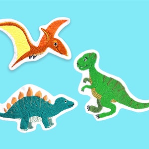 Dinos (various embroidery applications)