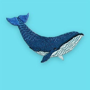 Blue Whale (Embroidery Appliqué)