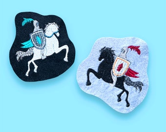 Riding knight in desired color (embroidery application)