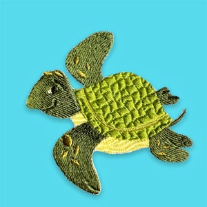 Water turtle (embroidery applique)