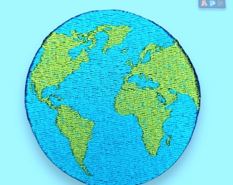 Earth (embroidery applique), planet