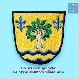 Custom crest embroidery – Patches designed from a photo or custom design (not an embroidery file) according to your wishes/template! (Embroidery appliqué)