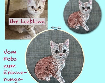 YOUR pet - from photo to embroidered image