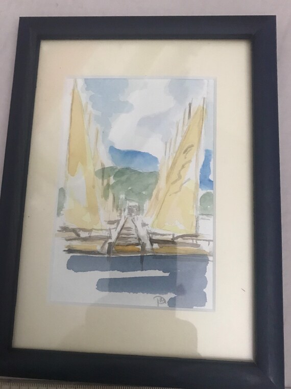 Bild Segelboot Am Steg Mardorf Am Steinhuder Meer Etsy