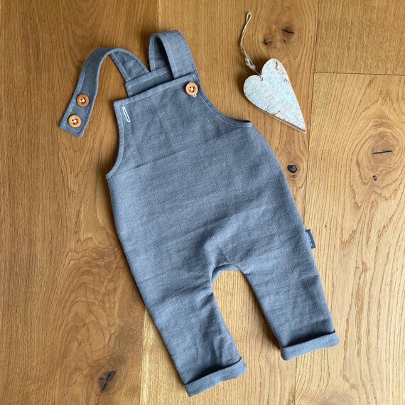 baby linen dungarees