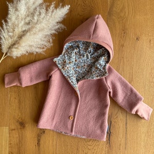 Hooded jacket for children, broadcloth, baby jacket, jacket toddler, autumn jacket, winter jacket, jacket baby, jacket girl, baby clothing