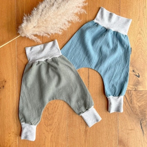 Linen bloomers, linen, bloomers baby, bloomers girls, bloomers, baby pants, children&#39;s pants, long bloomers, handmade children&#39;s clothing