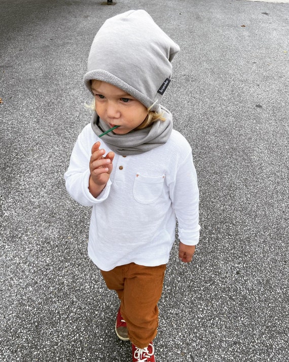 Beanie & Loop, Beanie, Loop, Schal, Babymütze, Kindermütze, Babyset, Mütze Mädchen, Mütze Junge, Sweat
