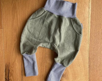 Knickerbocker aus Leinen, mit Taschen, Hose Kinder, Leinenhose, Babyhose, Hose Frühling, Hose Junge, Hose Mädchen, Babyhose, Kinderkleidung