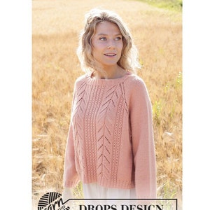 Hand knitted women&#39;s knitted sweater, in alapaca and wool