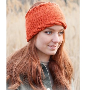 Hand-Knitted Alpaca Wool Headband: Cable Knit Ear Warmer