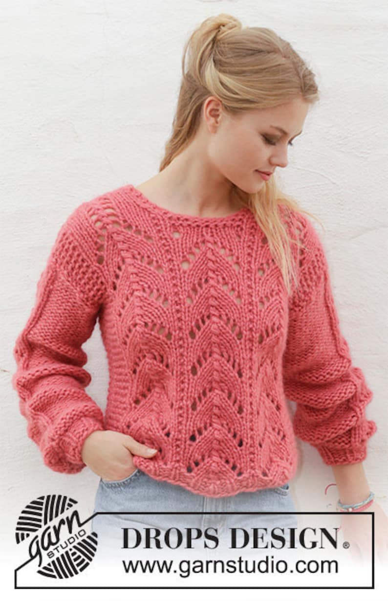 Hand Knitted Women's Jumper in Alpaca and Wool, Spring Jumper, Hand ...