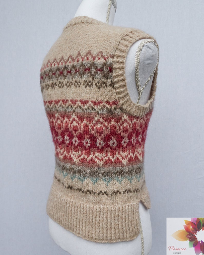 Knit Sweater Vest for Woman Hand Knitted Women's Sweater Etsy