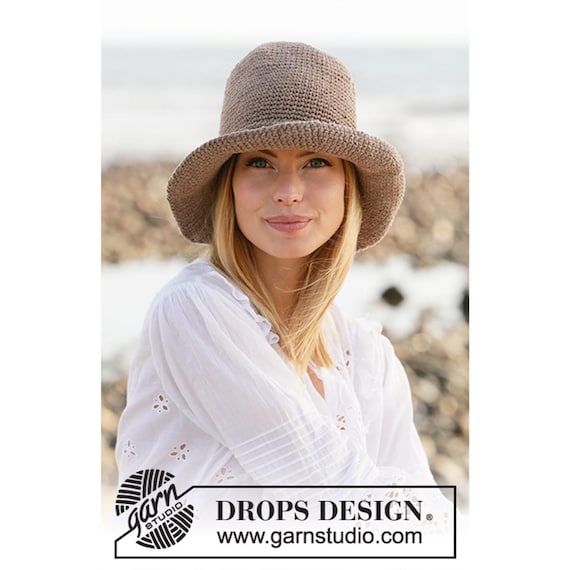 Hand-Crocheted Bucket Hat in Light Beige - Women\'s Summer Hat Crochet bucket hat in light beige main image 2