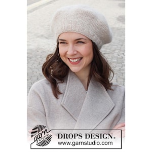 Hand Knit Baby Alpaca Beret: Lightweight Merino Wool Winter Hat