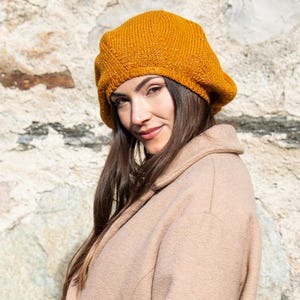 Klassischer Französischer Tam Hut - Klassischer Tam Hut - Garn Tam Hut - Rasta Tam Hut - Eleganter Tam Hut - Damen Baskenmütze Hut - Handgemachter Tam Hut