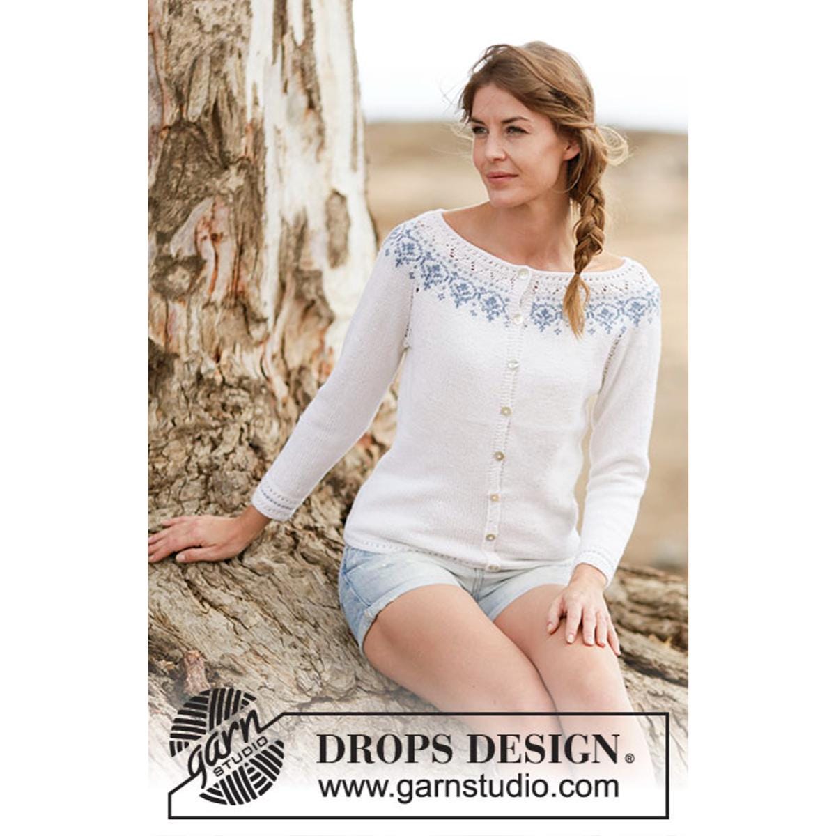 Noen Long Knitted Cardigan Blue Print main image 1