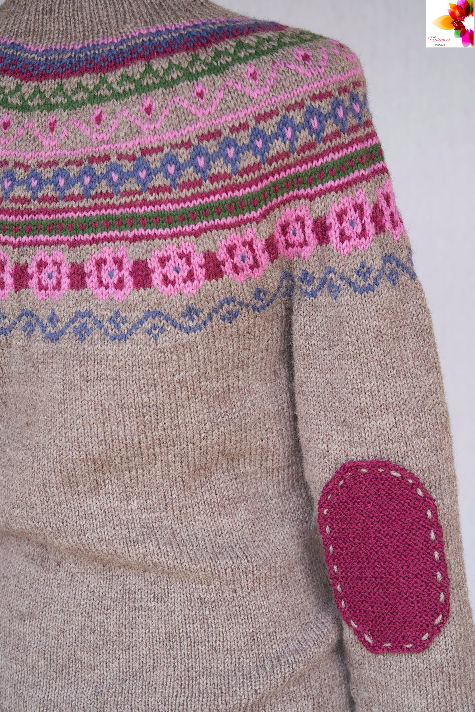 Handgemaakt dames vest Noorse stijl scandinavische trui Etsy Nederland
