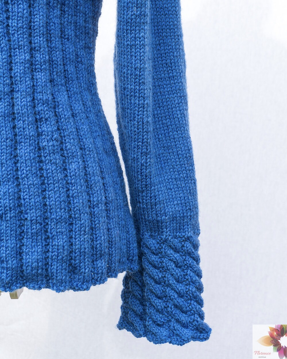 Hand-knitted Asymmetric Cardigan: Cable Knit Wool Sweater - Etsy