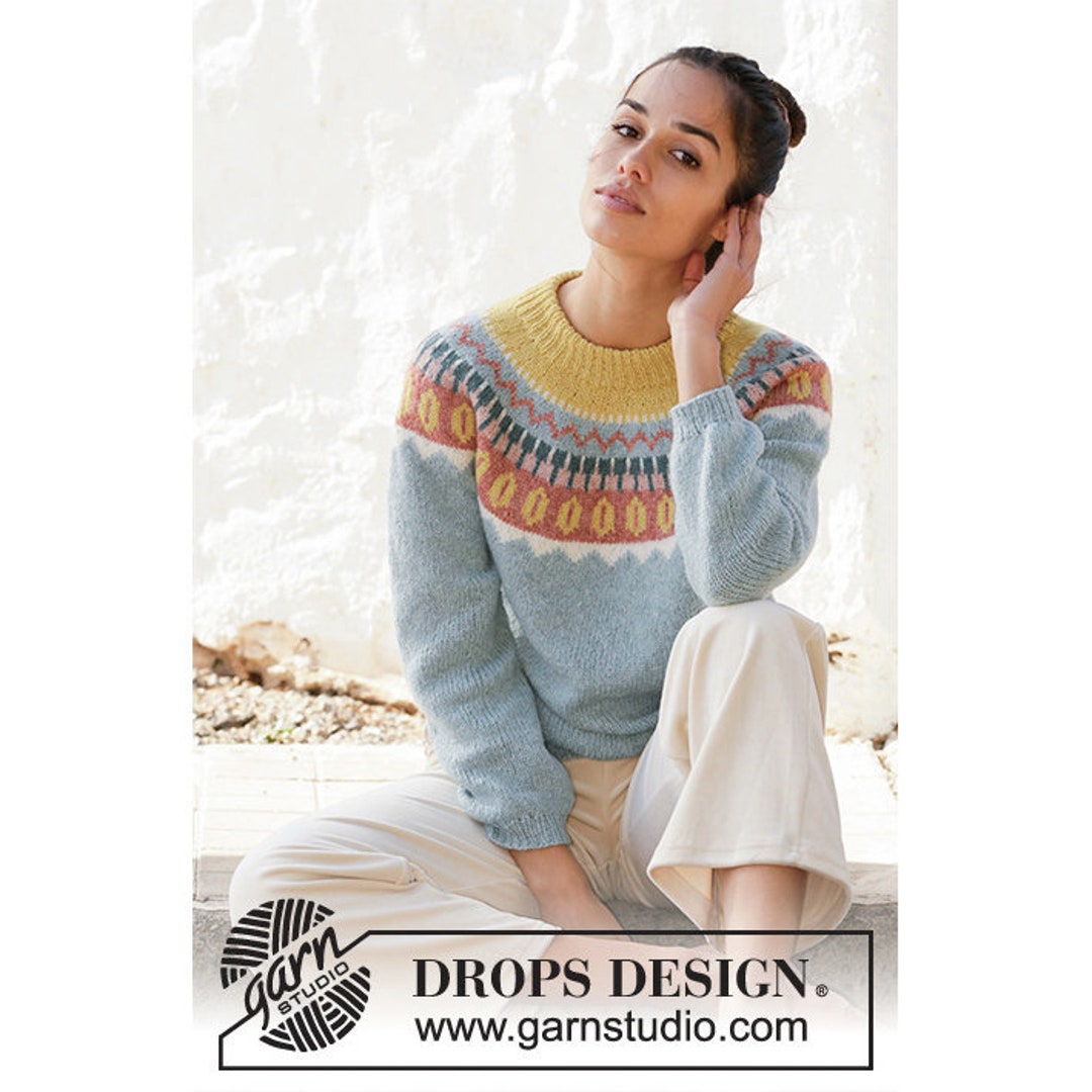 HAND KNIT pure wool Nordic jumper main image 1