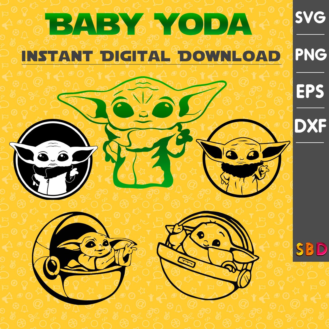 Free Free 133 Baby Yoda Face Svg SVG PNG EPS DXF File
