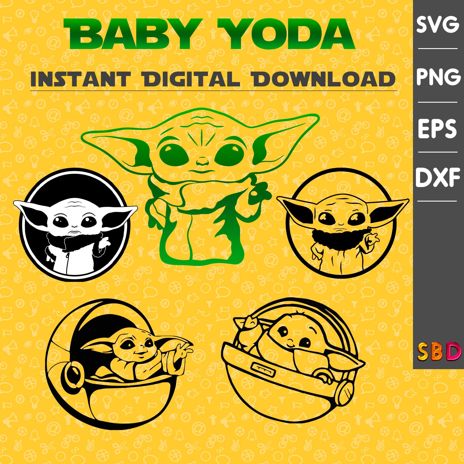 Free Free 314 Baby Yoda Face Svg SVG PNG EPS DXF File
