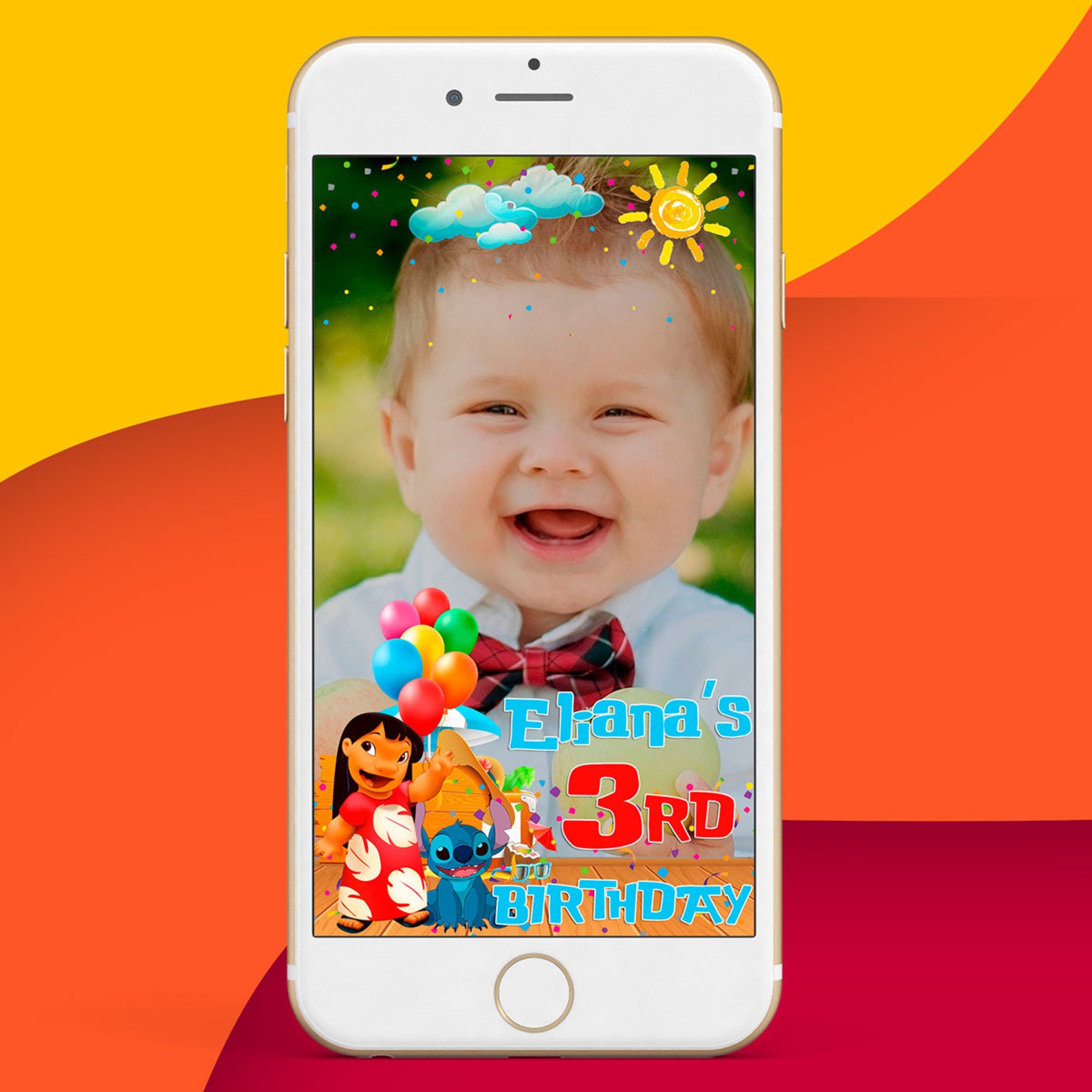 Lilo and stitch snapchat filterLilo and stitch birthday Etsy