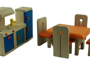 Dollhouse furniture approx. 1:16 made of wood