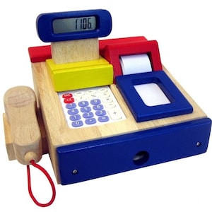 Colorful cash Scanner in red, yellow and blue